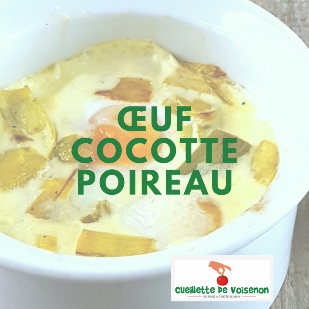 Oeuf cocotte poireau